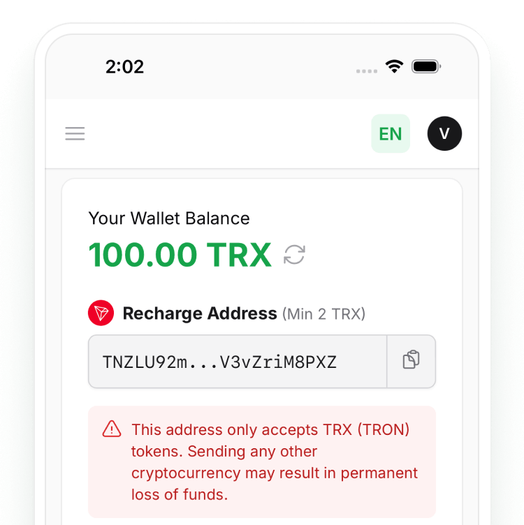 TronZap app